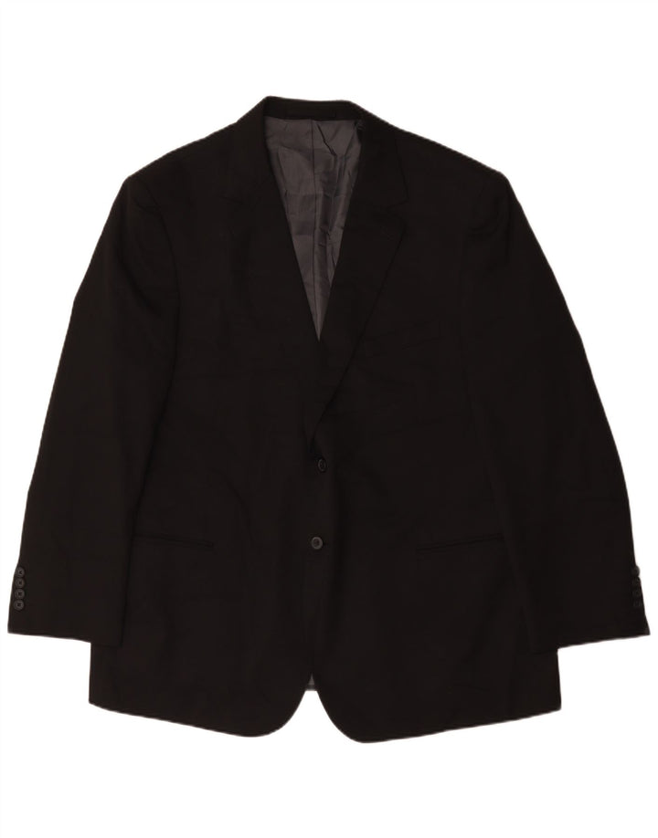Marks & Spencer Ανδρικό μπουφάν blazer UK 48 2XL μαύρο πολυεστέρα