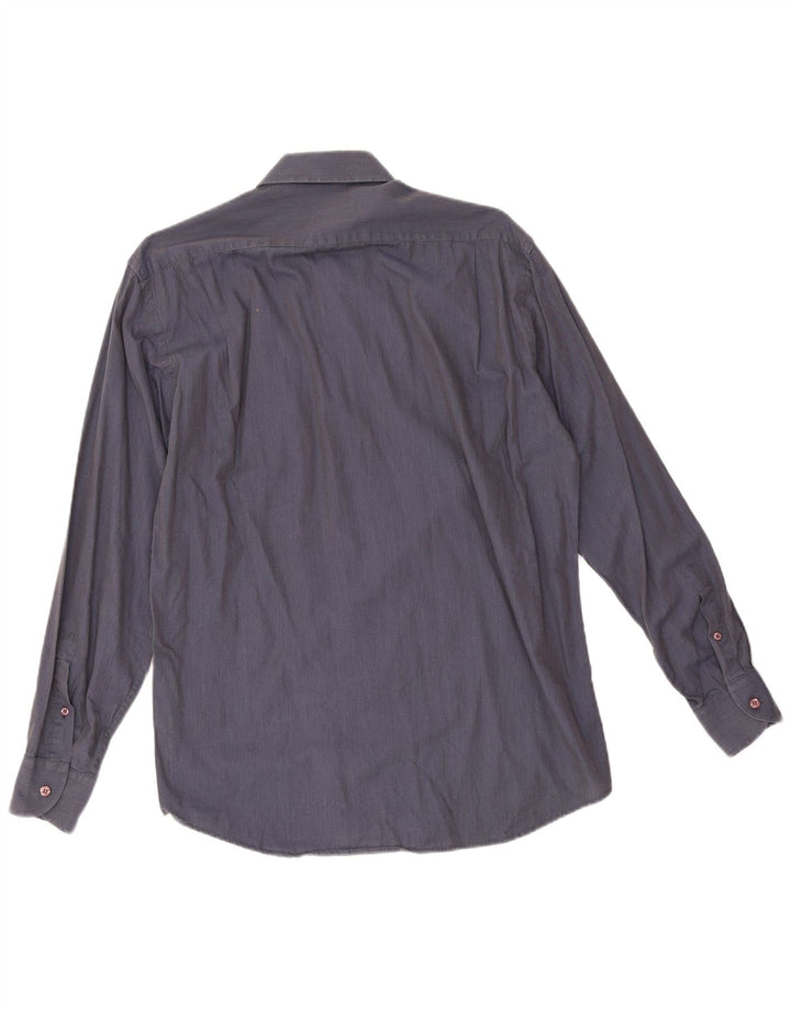 Ανδρικό πουκάμισο Gianfranco Ferre, νούμερο 39 15 1/2 Medium Navy Blue Cotton