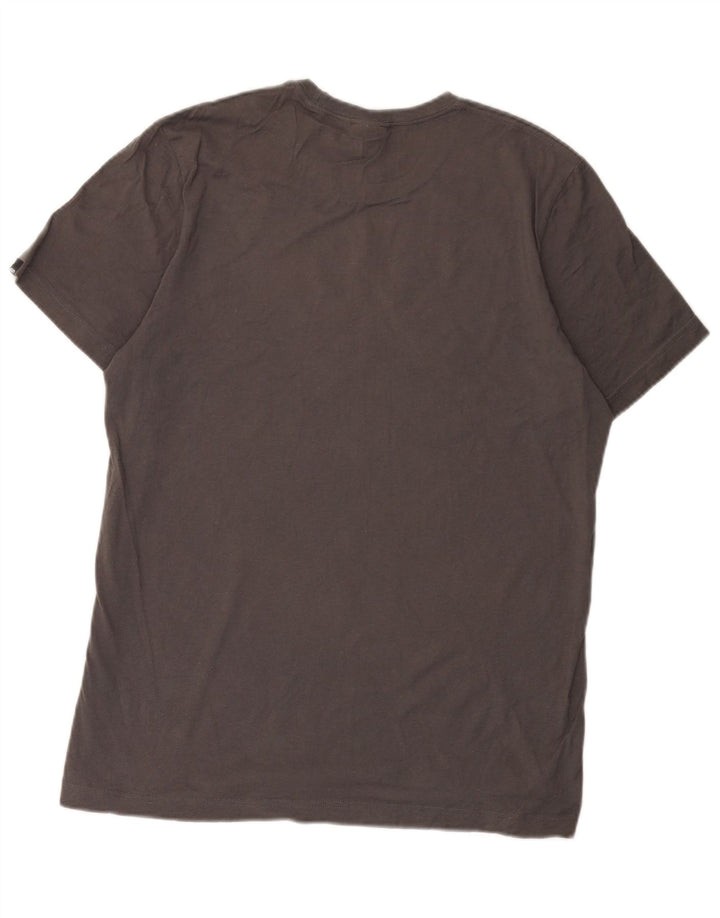 Ανδρικό γραφικό T-Shirt Adidas Top Μεσαίο γκρι βαμβακερό