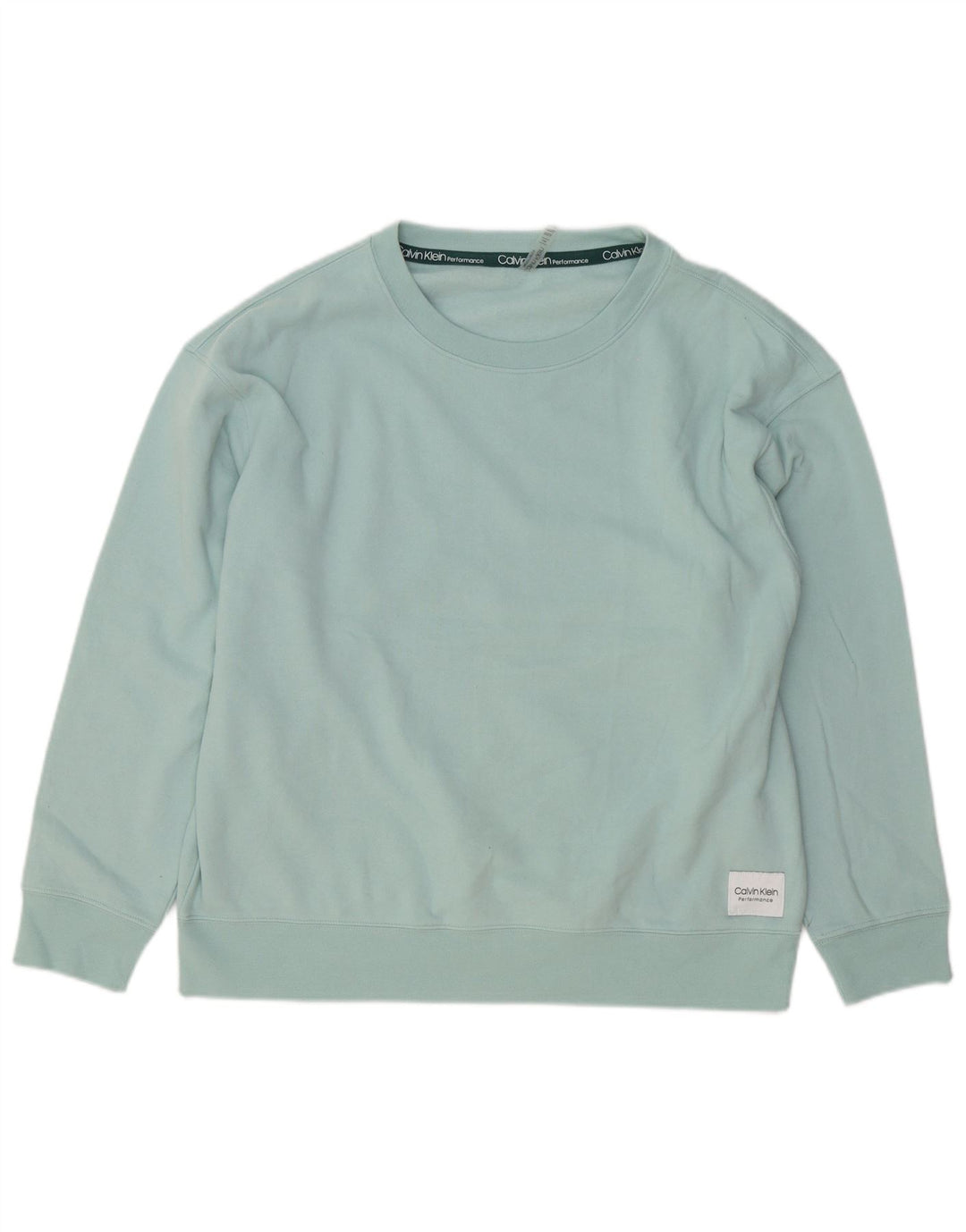 Ανδρικό φούτερ Calvin Klein Jumper Μεγάλο Τυρκουάζ Βαμβακερό