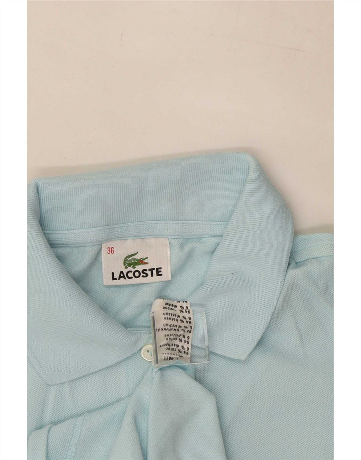 Lacoste Γυναικείο Πόλο Μπλουζάκι Νούμερο 36 Μικρό Μπλε Βαμβακερό