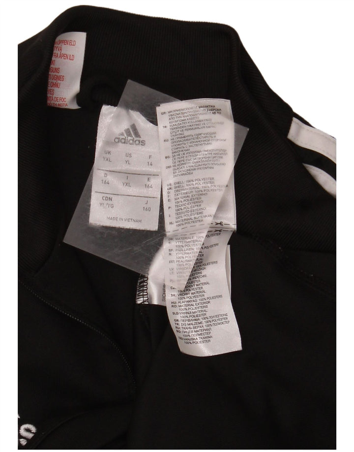 ADIDAS Boys Climacool Πουλόβερ Φόρμα 13-14 ετών XL Μαύρο