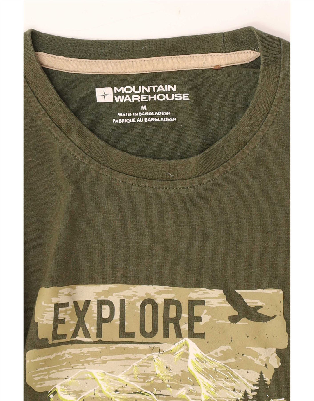 Ανδρικό γραφικό T-Shirt Mountain Warehouse Top Medium Green