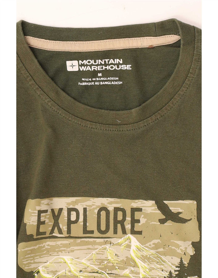 Ανδρικό γραφικό T-Shirt Mountain Warehouse Top Medium Green
