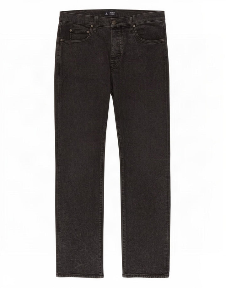Armani Γυναικείο ίσιο τζιν W32 L33 Γκρι βαμβακερό