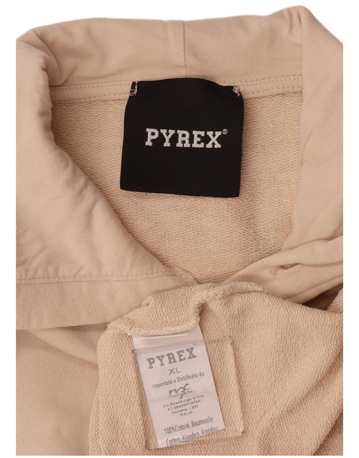 Ανδρικό γραφικό κουκούλα Pyrex XL Μπεζ βαμβακερό