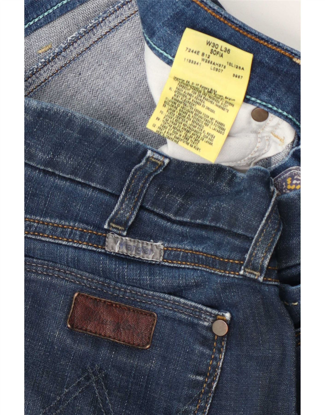 Wrangler Γυναικείο Sofia Straight Jeans W30 L36 Μπλε βαμβακερό