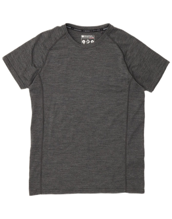 Ανδρικό T-Shirt Mountain Warehouse Top Medium Grey Flecked Merino Wool