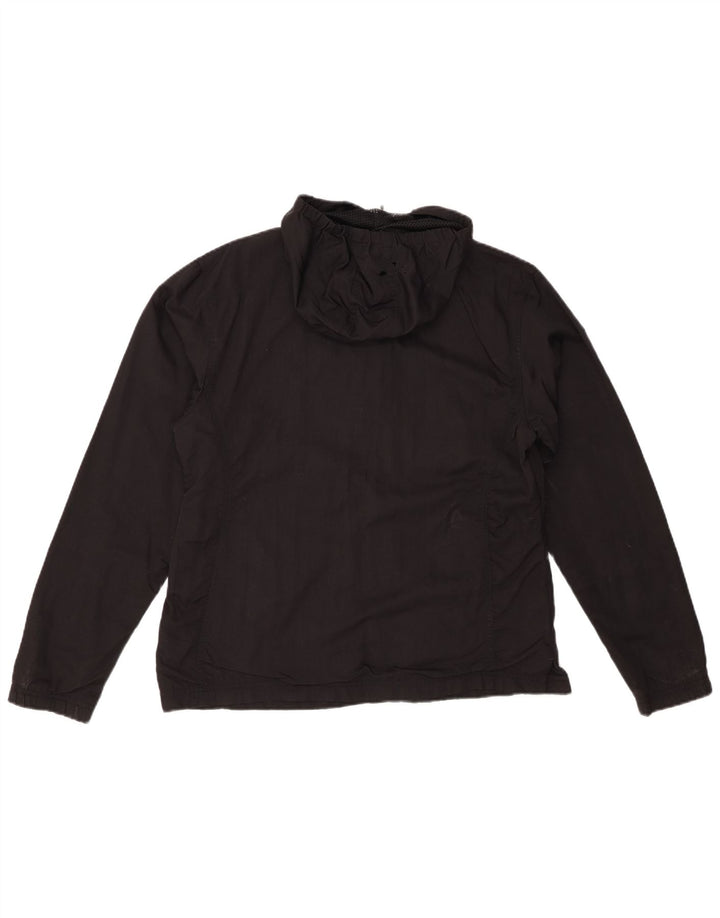 PUMA Γυναικείο μπουφάν Anorak με κουκούλα UK 14 μεγάλο μαύρο νάιλον