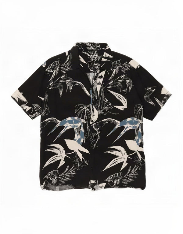 Jack & Jones Ανδρικό κοντομάνικο πουκάμισο XL Black Floral