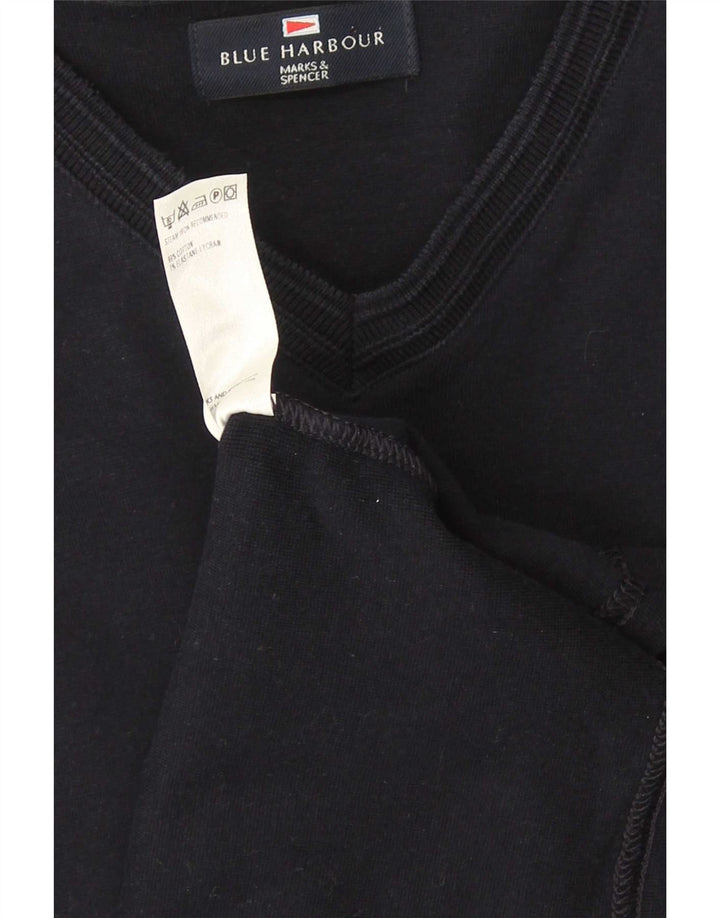 Marks & Spencer Ανδρικό Μπλε Harbour Μακρυμάνικο XL Navy Blue Cotton
