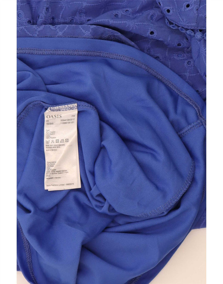 Γυναικείο φόρεμα Oasis Off Shoulder UK 6 XS Blue Polyester