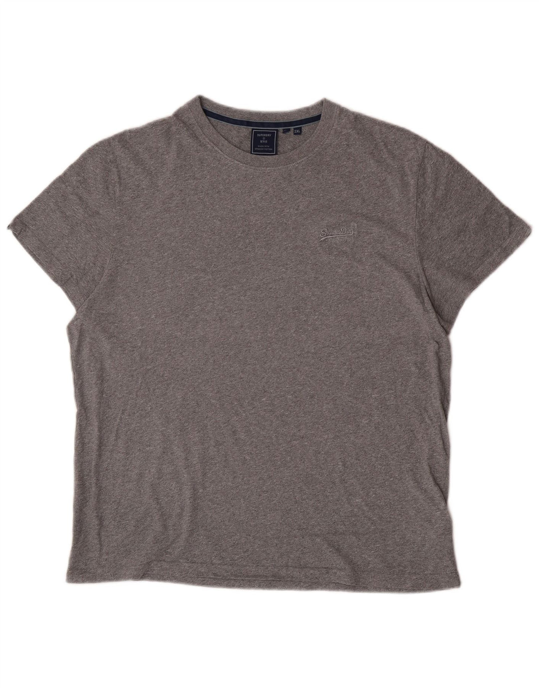 Superdry Γυναικείο T-Shirt Top 2XL Γκρι βαμβακερό