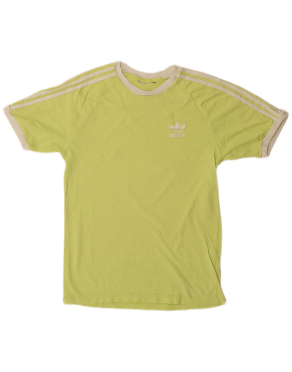 Adidas Γυναικείο T-Shirt Top UK 12 Medium Yellow
