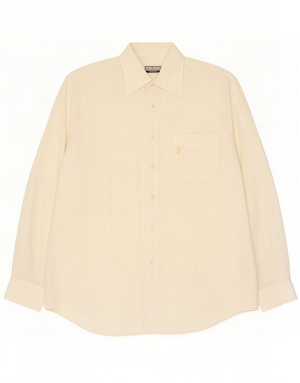 Pal Zileri Ανδρικό Πουκάμισο XL Off White Linen