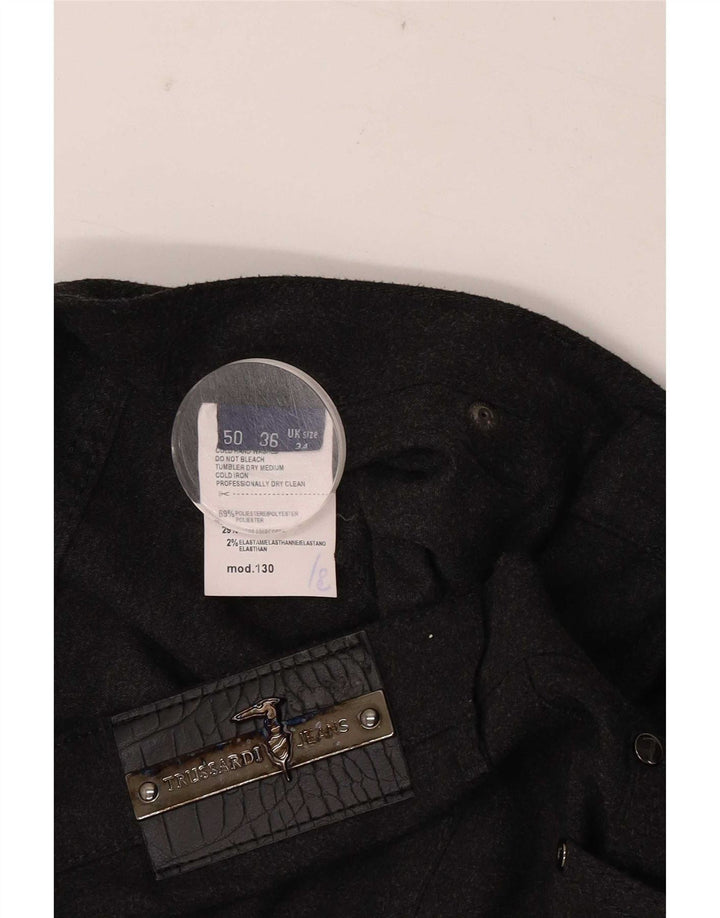 Ανδρικό ίσιο casual παντελόνι Trussardi W34 L30 Grey Polyester