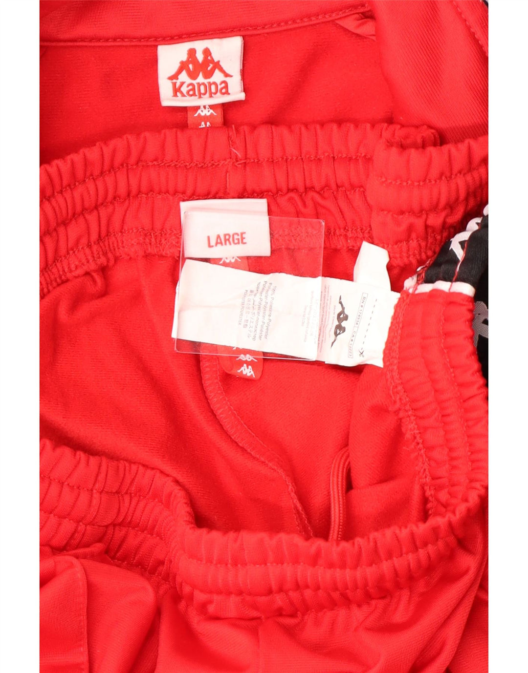 Kappa Γυναικεία φόρμα UK 16 Large Red Colourblock Πολυεστέρας