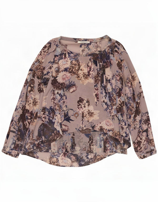 Γυναικεία μακρυμάνικη μπλούζα Marella Top UK 8 Small Purple Floral