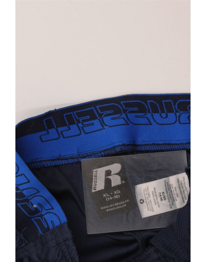 RUSSELL ATHLETIC Αγόρια Dri-Power αθλητικά σορτς 14-15 ετών XL Navy Blue