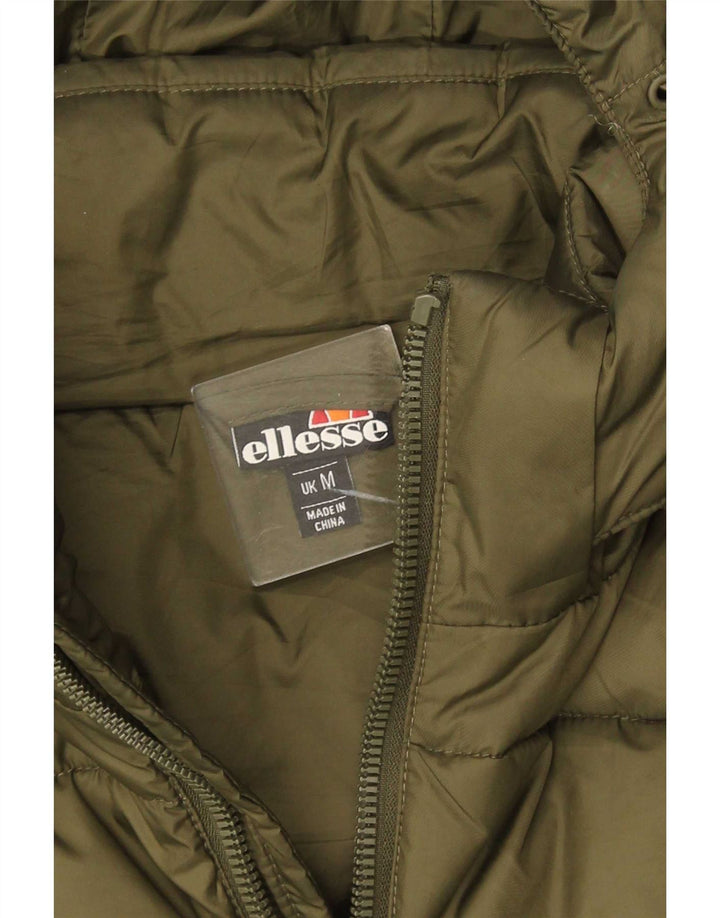 Ellesse Ανδρικό μπουφάν με κουκούλα με επένδυση UK 38 Μεσαίο πράσινο πολυεστέρας