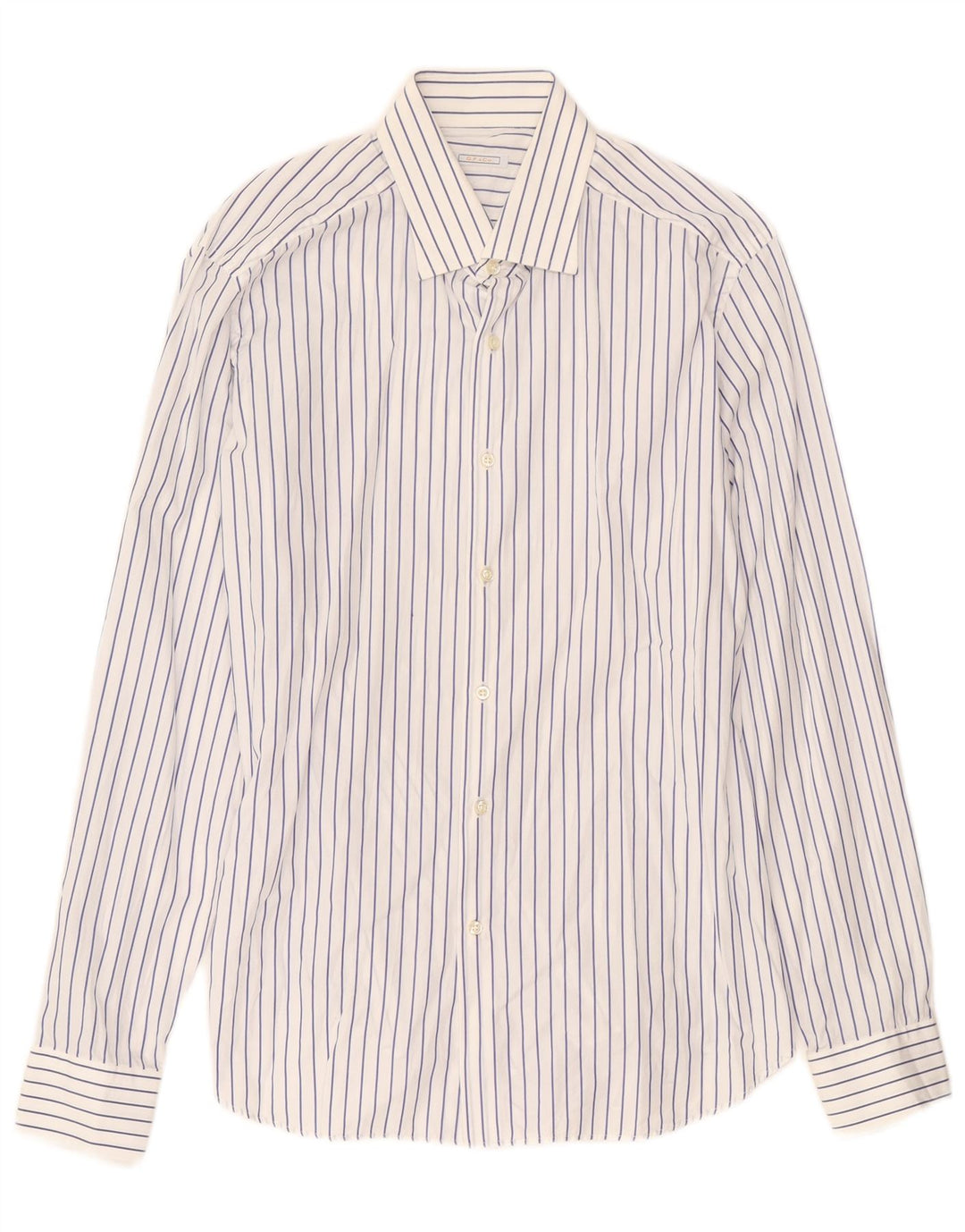 Ανδρικό πουκάμισο GIANFRANCO FERRE Μέγεθος 42 16 1/2 μεγάλο μπλε ριγέ βαμβακερό