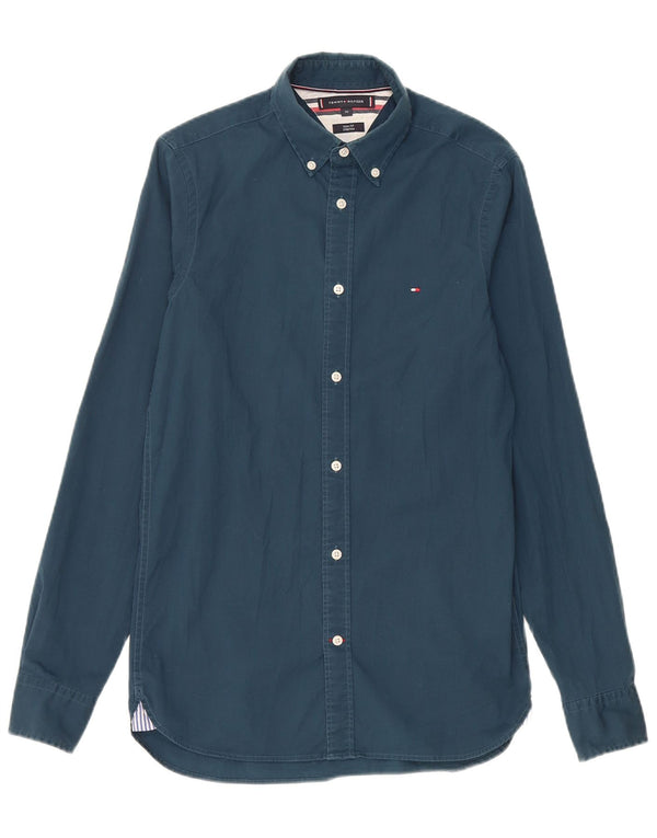 Ανδρικό πουκάμισο Tommy Hilfiger Stretch Slim Fit XS Navy Blue Cotton