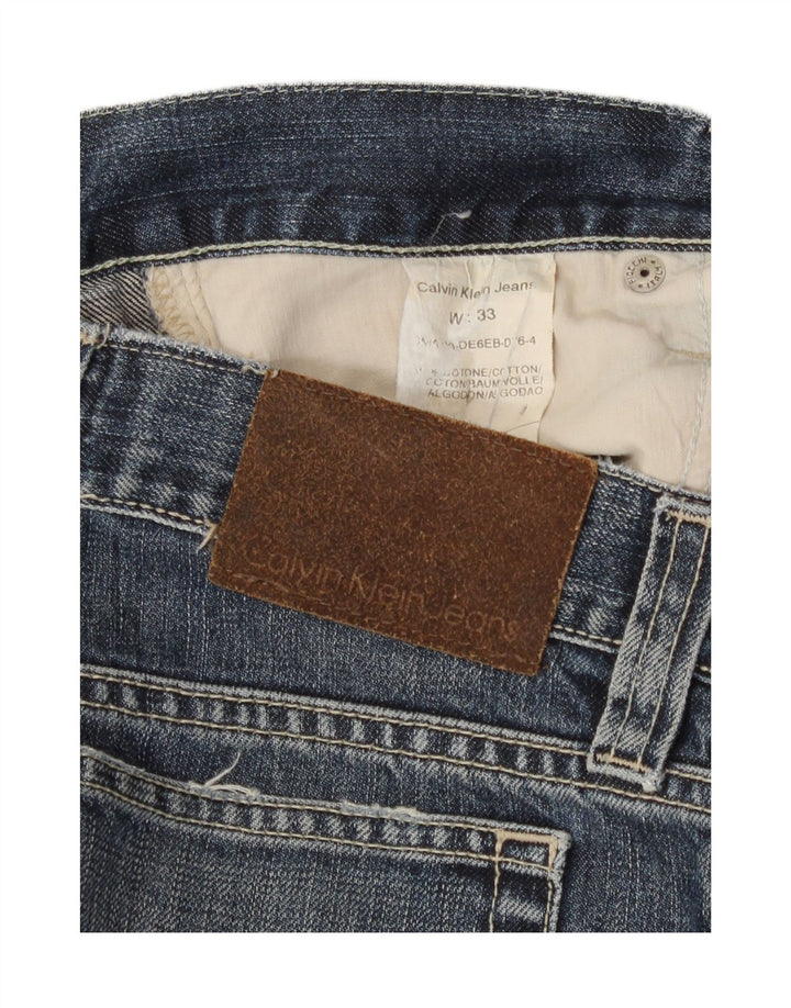 Γυναικείο τζιν ίσιο Calvin Klein W33 L30 Μπλε βαμβακερό