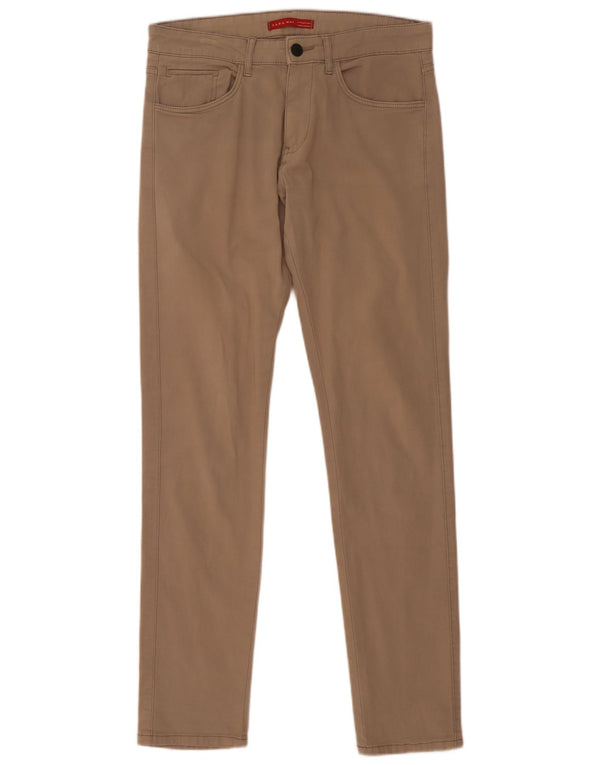 Zara Ανδρικό Slim Casual Παντελόνι EU 40 Medium W31 L32 Beige