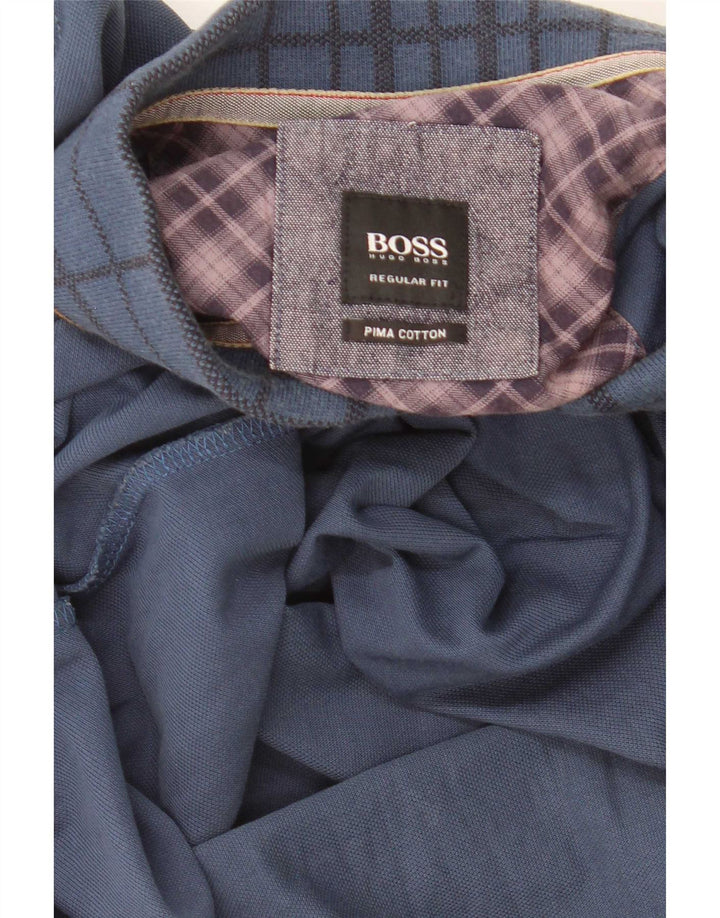 Ανδρικό μπλουζάκι πόλο Hugo Boss με κανονική εφαρμογή, μεσαίο μπλε ναυτικό, βαμβακερό
