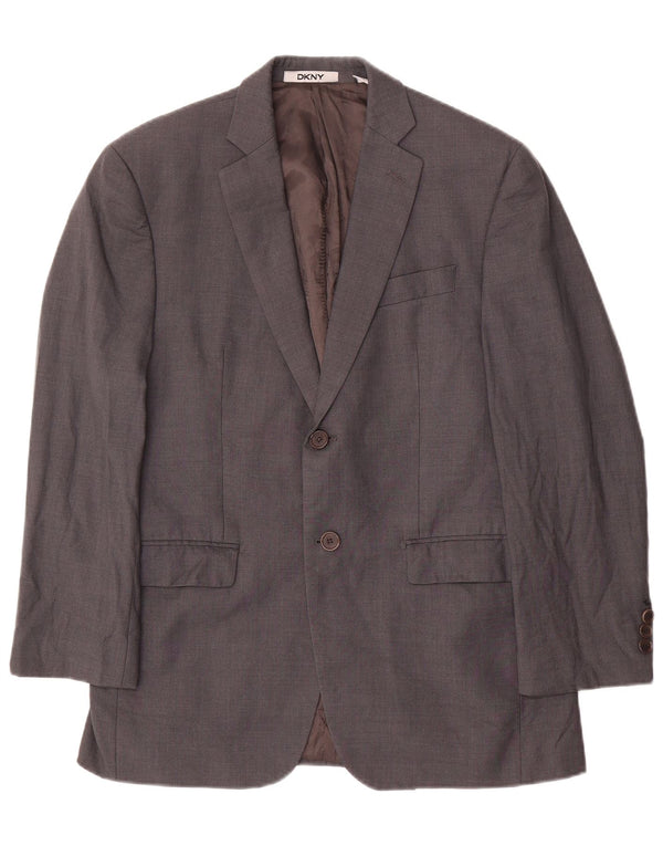 Dkny Ανδρικό μπλέιζερ με 2 κουμπιά μπουφάν UK 37 Small Grey Wool