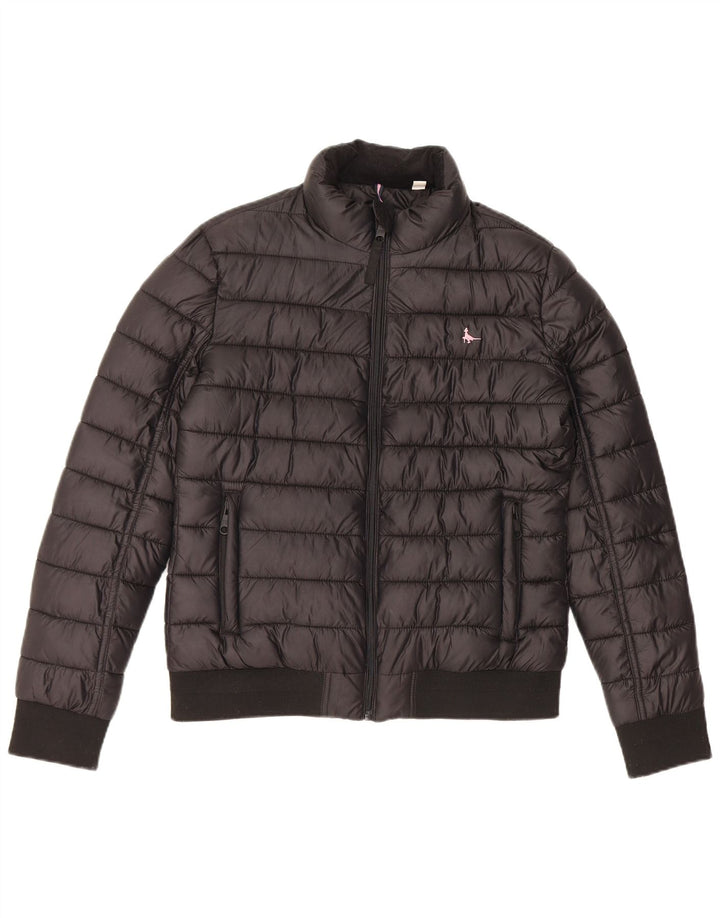 Jack Wills Γυναικείο μπουφάν με επένδυση UK 10 Small Black Polyester