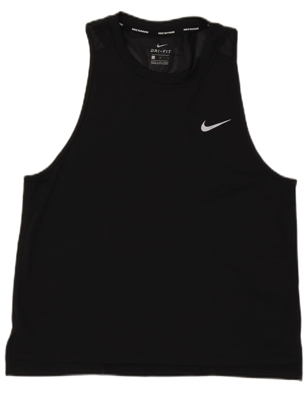 Γυναικείο γιλέκο Nike Dri Fit Top UK 14 Large μαύρο πολυεστέρα