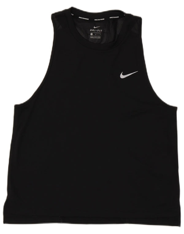 Γυναικείο γιλέκο Nike Dri Fit Top UK 14 Large μαύρο πολυεστέρα