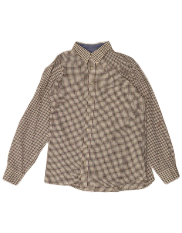 Ανδρικό πουκάμισο Barbour XL Off White, βαμβακερό
