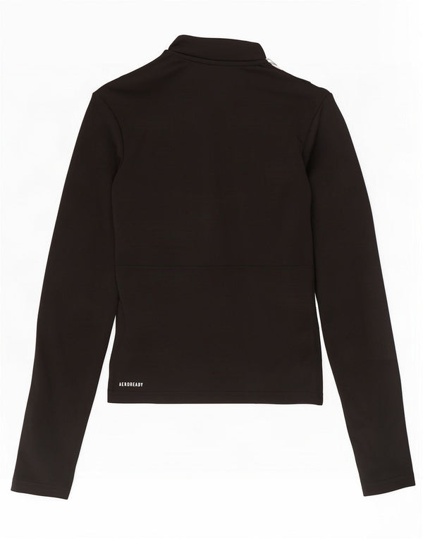 Adidas γυναικεία φόρμα πουλόβερ με φερμουάρ Aeroready Top UK 4/6 XS Μαύρο