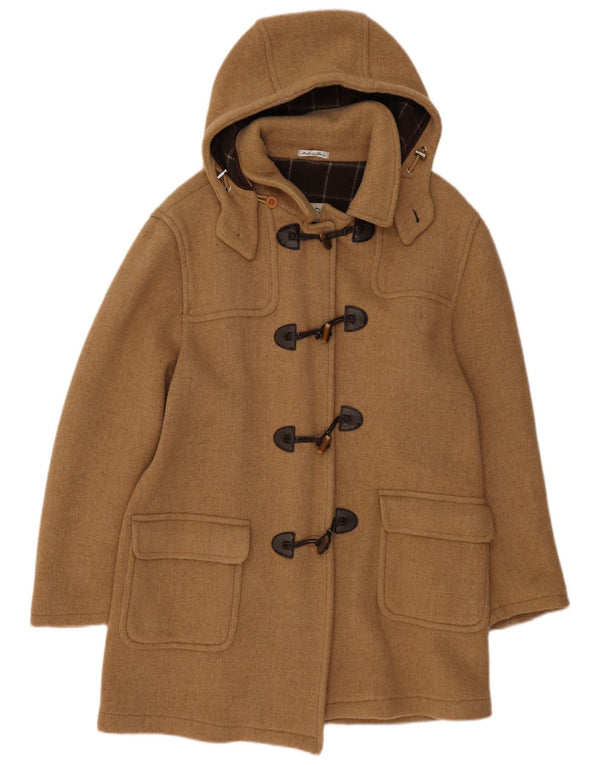 VINTAGE Γυναικείο παλτό με κουκούλα Duffle UK 18 XL Beige