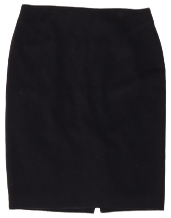 Hobbs Γυναικεία Pencil Φούστα UK 14 Large W32 Navy Blue Wool