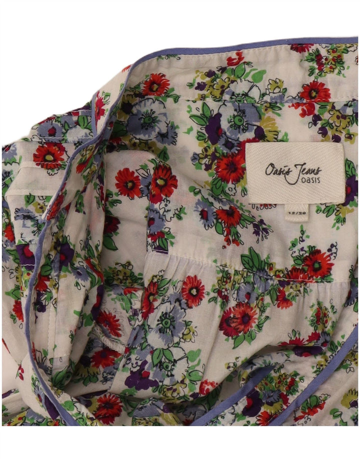 Γυναικείο φόρεμα Oasis A-Line UK 12 Medium White Floral