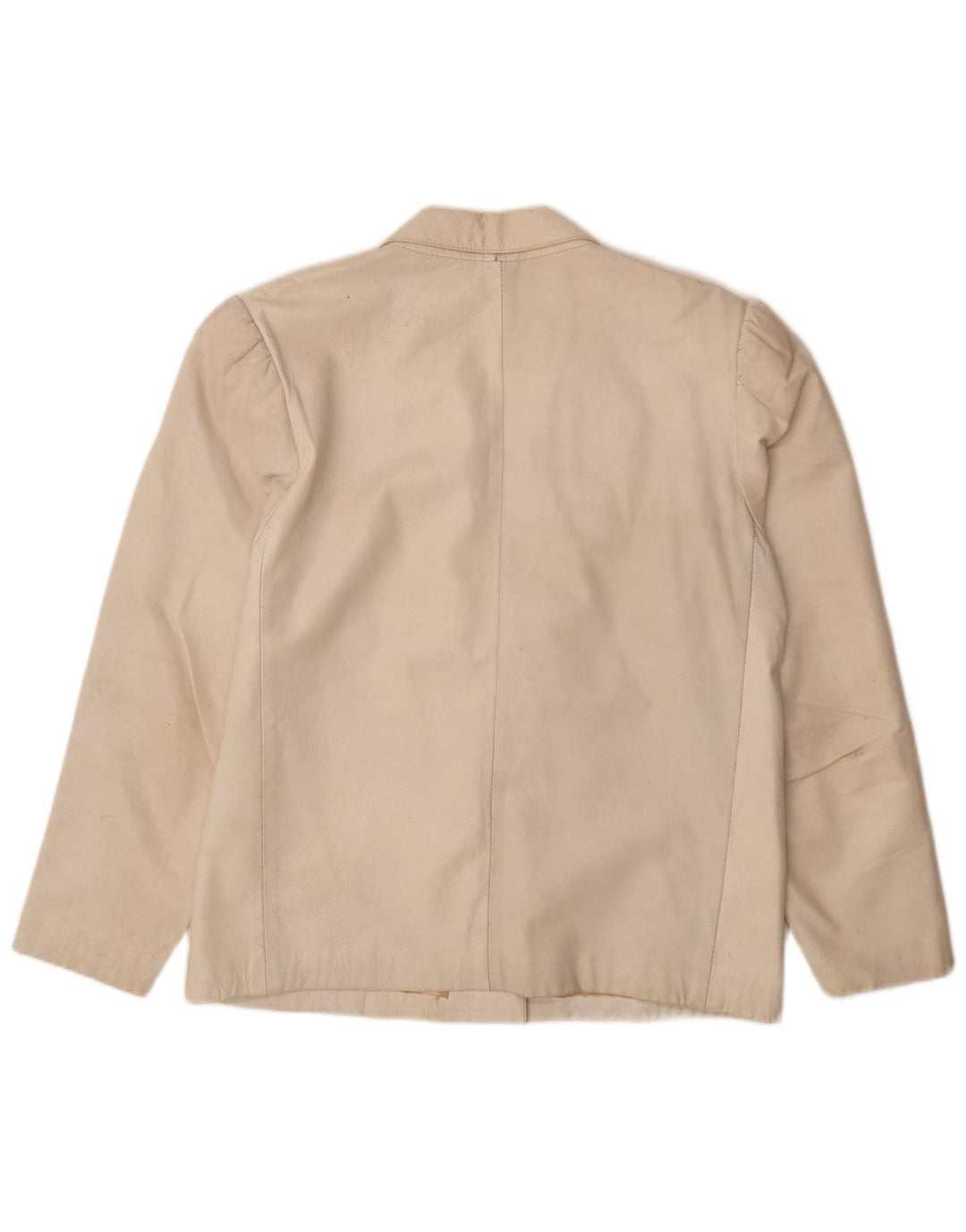 Vintage γυναικείο δερμάτινο σετ 2 τεμαχίων UK 12 Medium W26 Off White