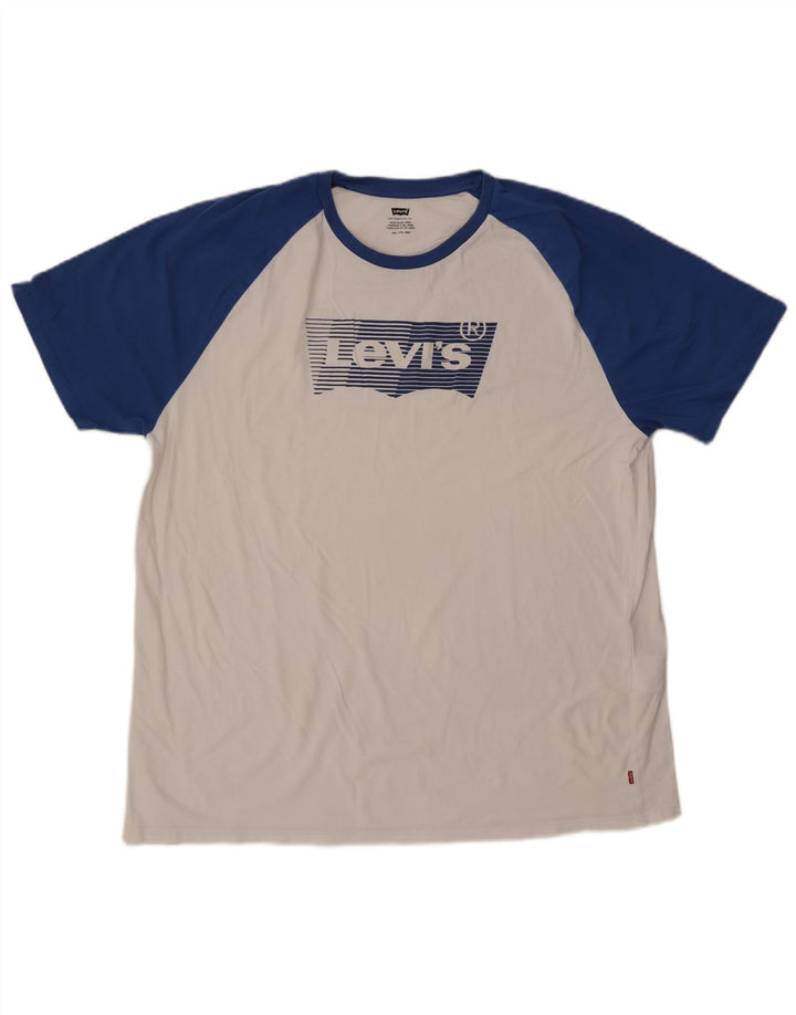 Ανδρικό γραφικό T-Shirt Levi's Top 2XL White Colourblock