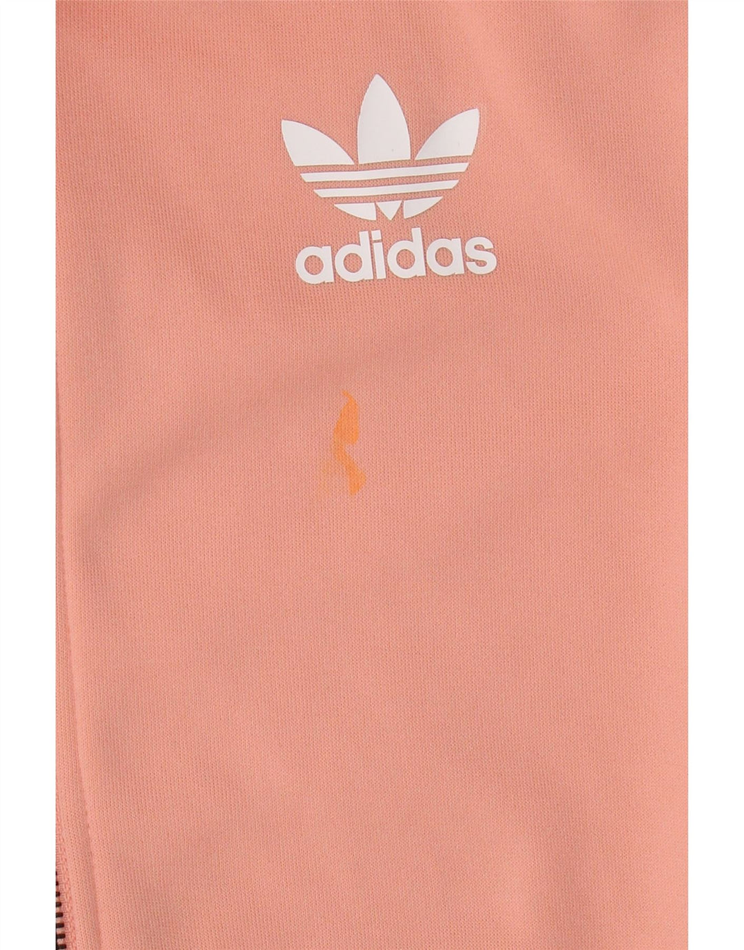 Γυναικεία αθλητική φόρμα γραφικών Adidas Top Jacket UK 6 XS Orange Polyester