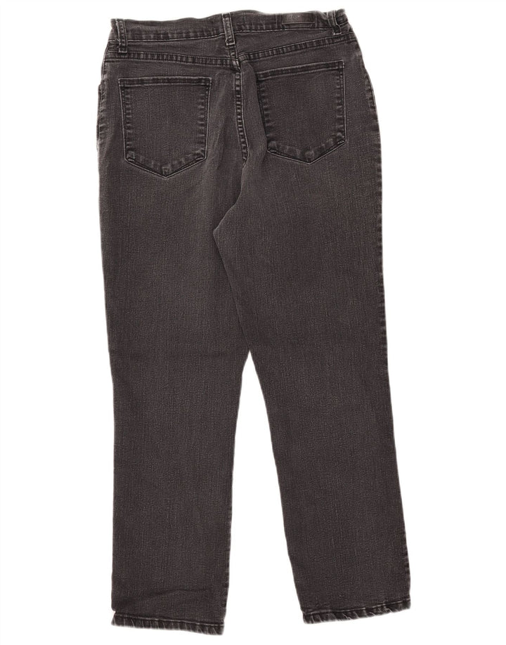 Γυναικείο Petite Straight Jeans LEE US 8 Medium W30 L27 Μαύρο βαμβακερό