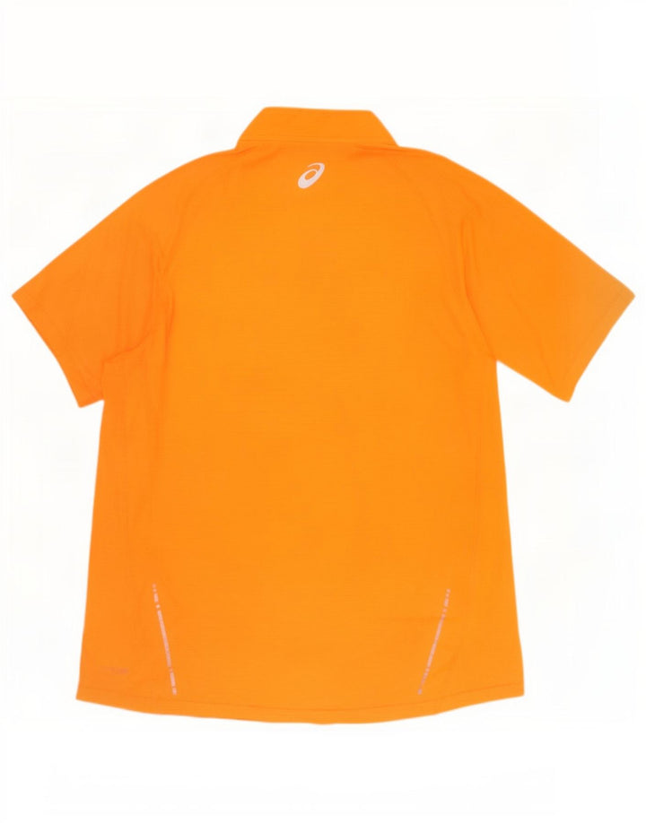 Ανδρικό T-Shirt με φερμουάρ Asics Top 2XL πορτοκαλί πολυεστέρα