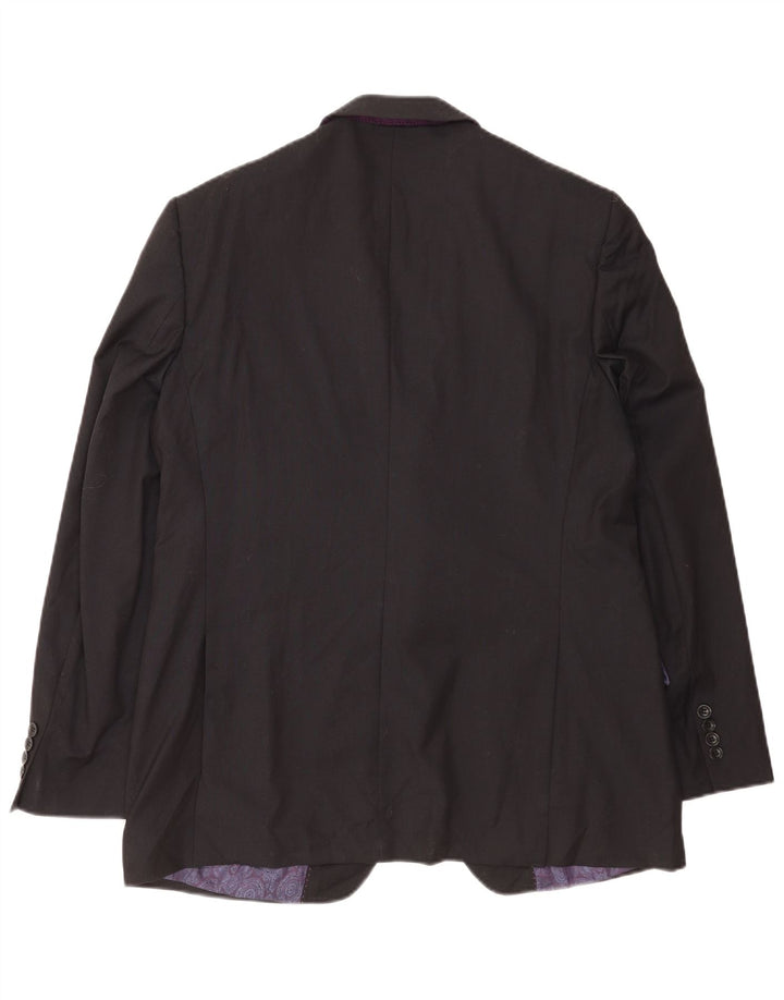 Marks & Spencer Ανδρικό αυτόγραφο μπουφάν blazer UK 42 XL μαύρο μαλλί