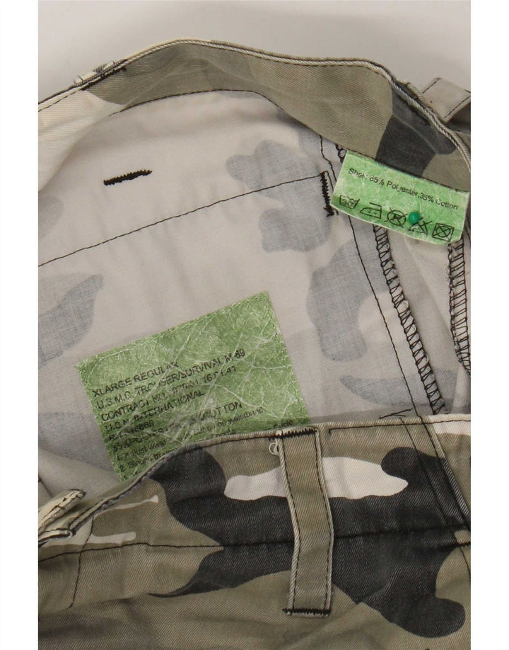 Vintage Ανδρικό Σορτς Cargo XL W38 Khaki Camouflage Polyester