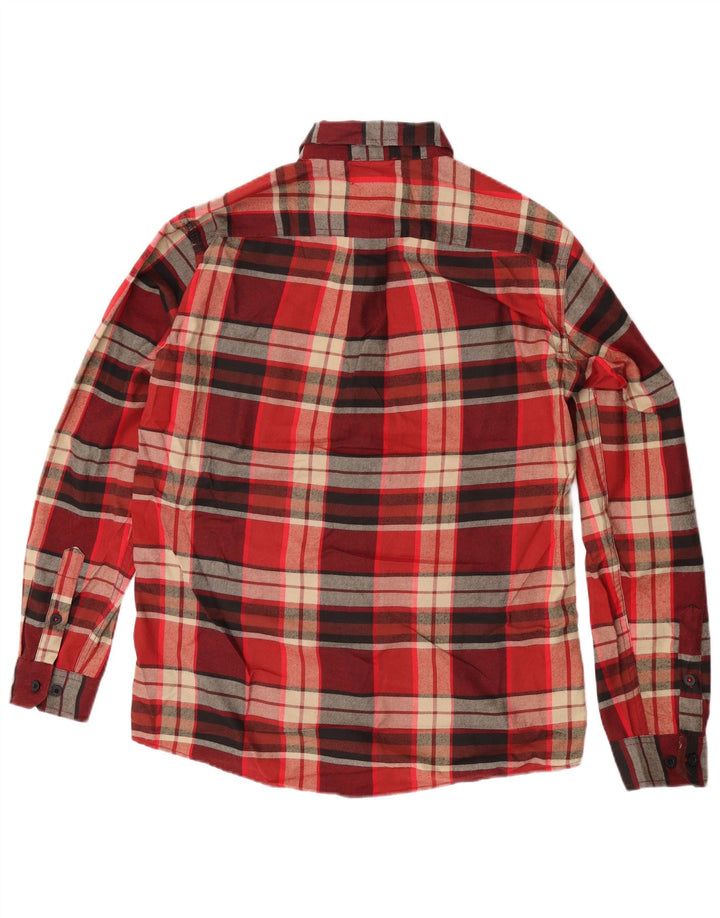 Ανδρικό πουκάμισο Eddie Bauer με καρό κλασική φόρμα, μεσαίο κόκκινο καρό