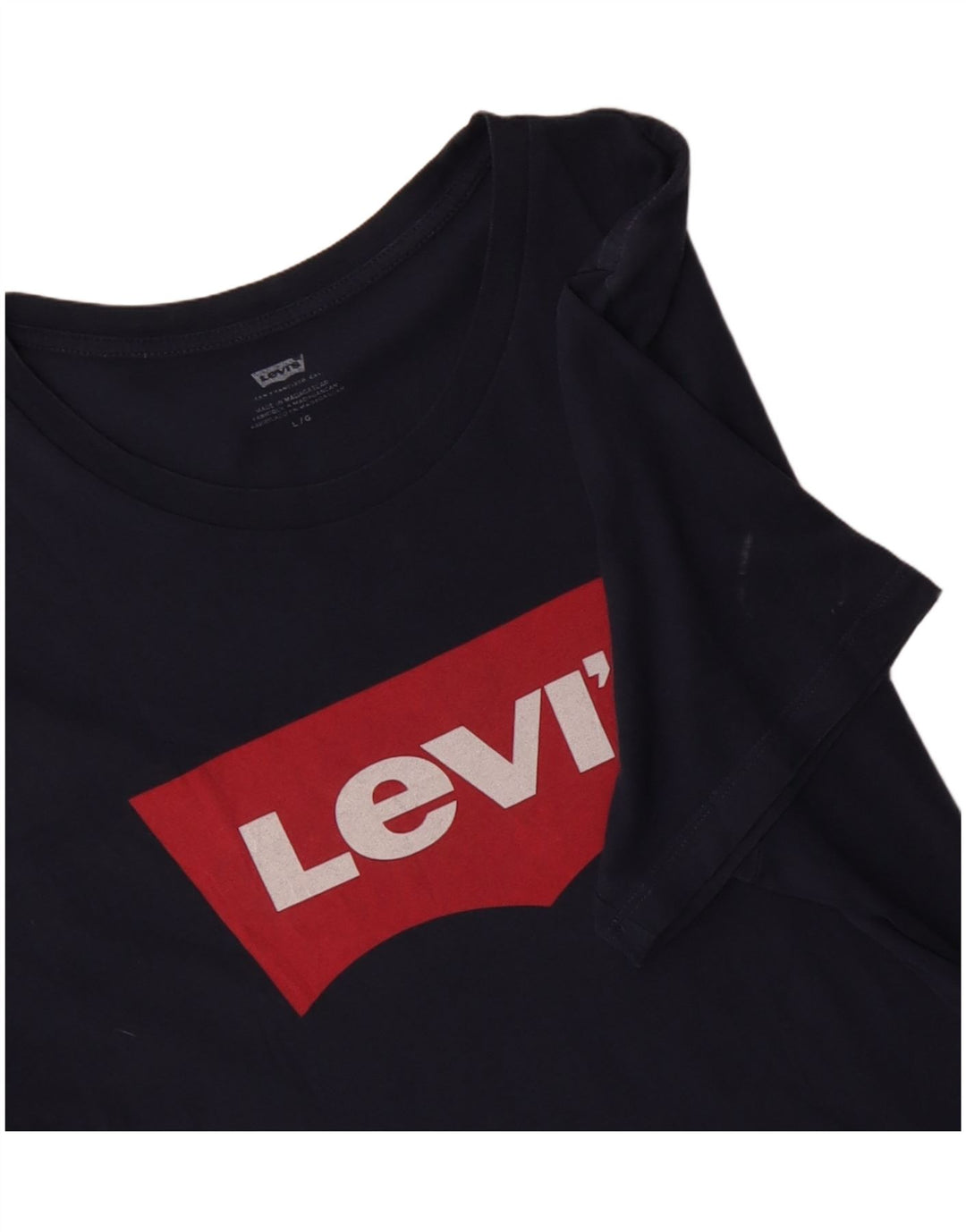 Ανδρικό γραφικό μπλουζάκι LEVI'S Top Large Navy Blue από βαμβάκι