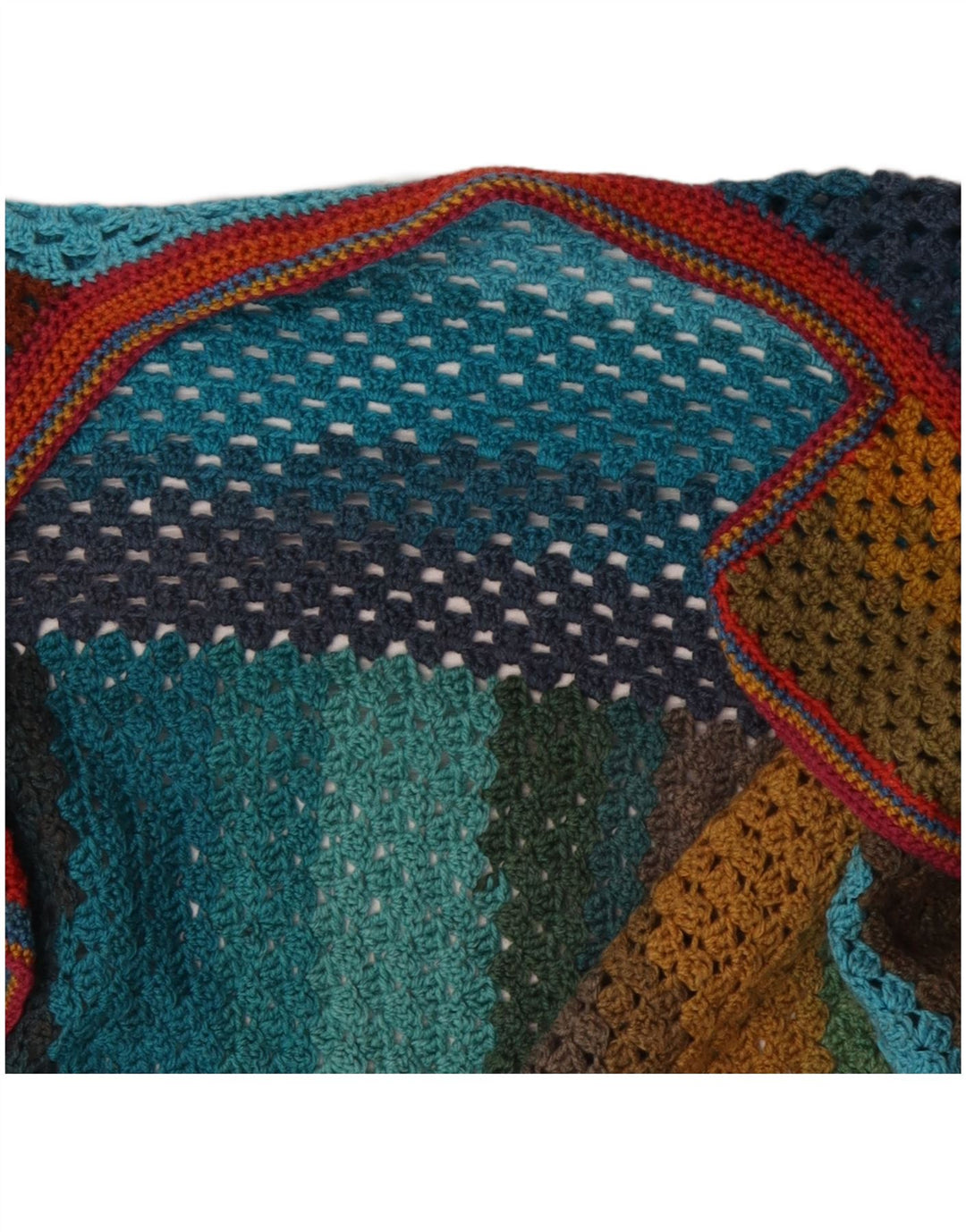 VINTAGE Γυναικείο πουλόβερ Longline Cardigan UK 22 3XL Πολύχρωμο