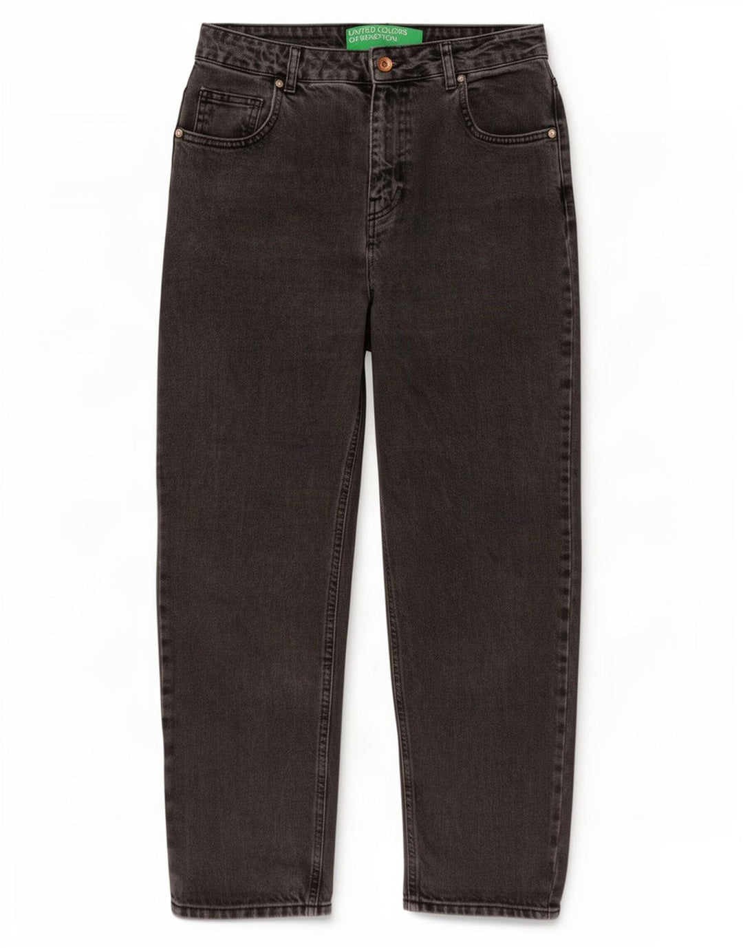 Γυναικείο τζιν κωνικό Benetton W30 L27 Γκρι βαμβακερό