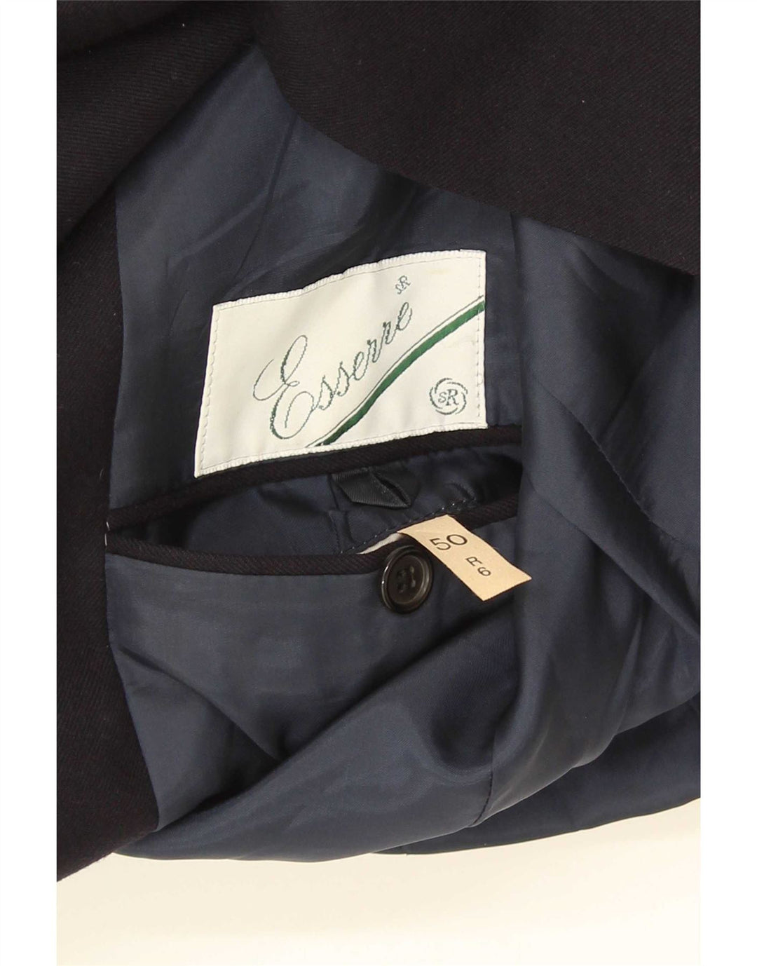 Essere Ανδρικό Μπλέιζερ Διπλό Μπουφάν IT 50 Large Navy Blue
